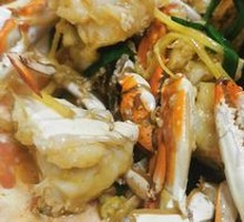Scallion and Ginger Steamed Swimming Crab