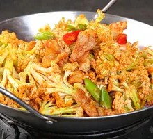 Spicy Cauliflower in Hot Pot