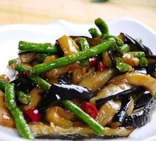 Eggplant and Green Beans
