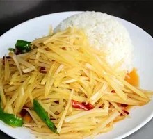 Spicy and Sour Potato Rice Bowl