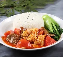 Tomato Beef Brisket Rice