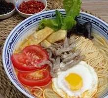 Vegetable and Pork Noodles