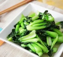 Preserved Pork with Bok Choy Greens