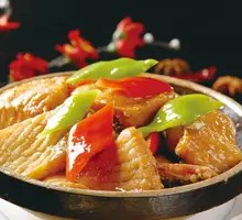 Fried Tofu with Glutinous Rice Fish