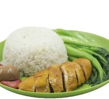 Salt-Baked Chicken and Lap Cheong Rice