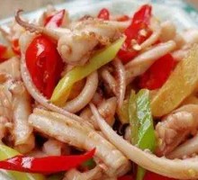 Sautéed Squid with King Oyster Mushroom