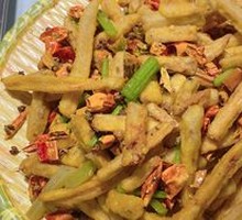 Dry-Fried Lotus Root Strips