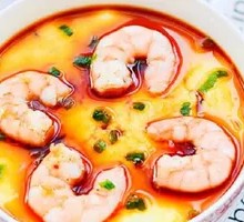 Steamed Egg with Shrimp