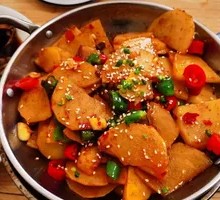 Spicy Potatoes in Dry Pot