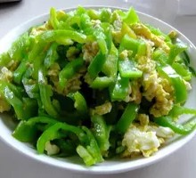 Egg with Green Pepper