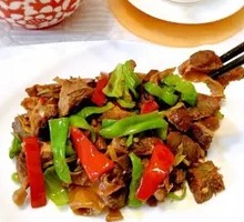 Bell Pepper Beef Heart Stir-fry