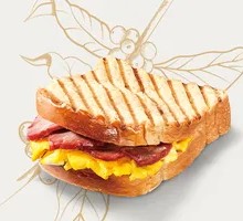 Egg and Barbecue Pork Sandwich