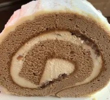 Cranberry White Chocolate Swiss Roll