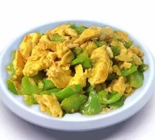 Egg with Green Pepper