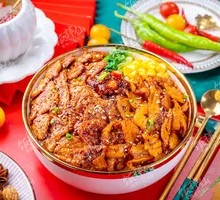 Grilled Pork Belly with Grilled Lean Pork Rice