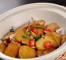 Cumin Potato and Pork Slices