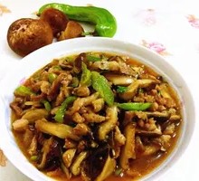 Shiitake Mushroom and Pork Strips