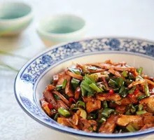 Fried Tofu with Smoked Meat