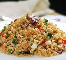 Green Pepper Shredded Pork Egg Ham Beef Fried Rice