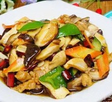 Shiitake Mushroom and Pork Slices