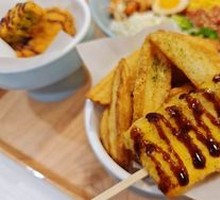Egg Skewers with Potato Wedges