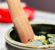 Stir-Fried Eggplant with Chili and Century Egg