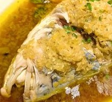 Steamed Fish Head with Double Color Pepper