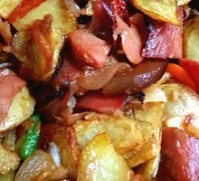 Stir-Fried Potato with Preserved Pork