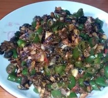 Green Pepper Stir-fried with Fermented Black Beans