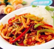 Fish-Flavored Shredded Pork Rice Bowl