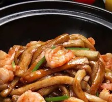 Stir-fried Shrimp and Frog Stew