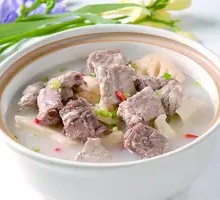 Pork Rib and Lotus Root Soup with Vermicelli