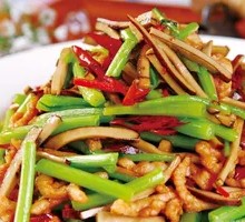 Fried Tofu with Shredded Pork