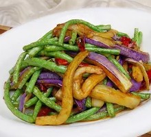 Eggplant and Green Beans