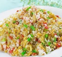 Potato and Chicken Fried Rice