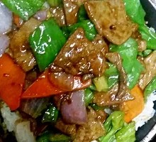Stir-fried Pig Liver Baozi Rice