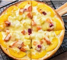 Colorful Fruit Pizza Slice