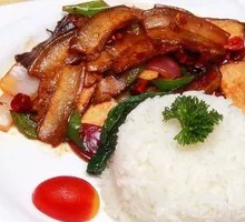 Fried Pork with Tofu Skin