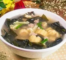 Pork Rib Seaweed Corn Soup