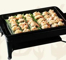 Crispy Scallion Shrimp in Iron Pot