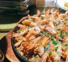 Garlic Shrimp with Rice Noodles