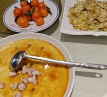 Steamed Egg with Shrimp