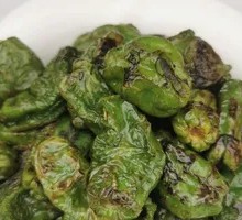 Braised Green Pepper with Tiger Stripes