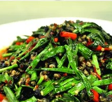Stir-fried Leek with Snail Meat