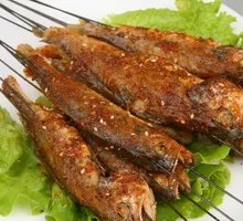 Grilled Small Yellow Croaker Skewers