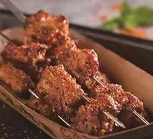 Roasted Garlic Pork Skewers