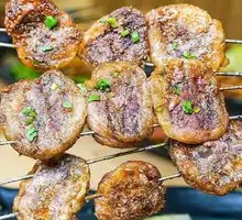 Charcoal-Grilled Lamb Kidney with Fat
