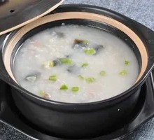 Vegetable and Minced Pork Porridge