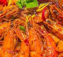 Spicy Shrimp with Chicken Mushroom