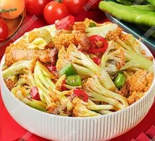 Spicy Cauliflower with Pork in Dry Pot